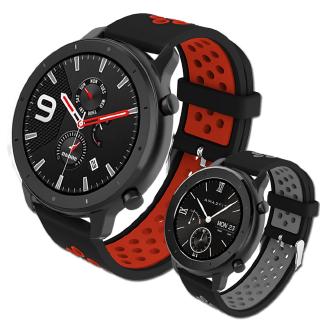 สายนาฬิกาข้อมือซิลิโคนสําหรับ huami amazfit gtr 47 มม. 42 มม. 22 มม.