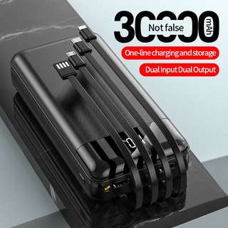 พาวเวอร์แบงค์30000+mAh พาวเวอร์แบงค์ ชาร์จได้พร้อม4เครื่อง แบตสำรอง เพาเวอร์แบงค์ พาเวอร์แบงค์ แบตเตอรี่สำรอง PowerBank