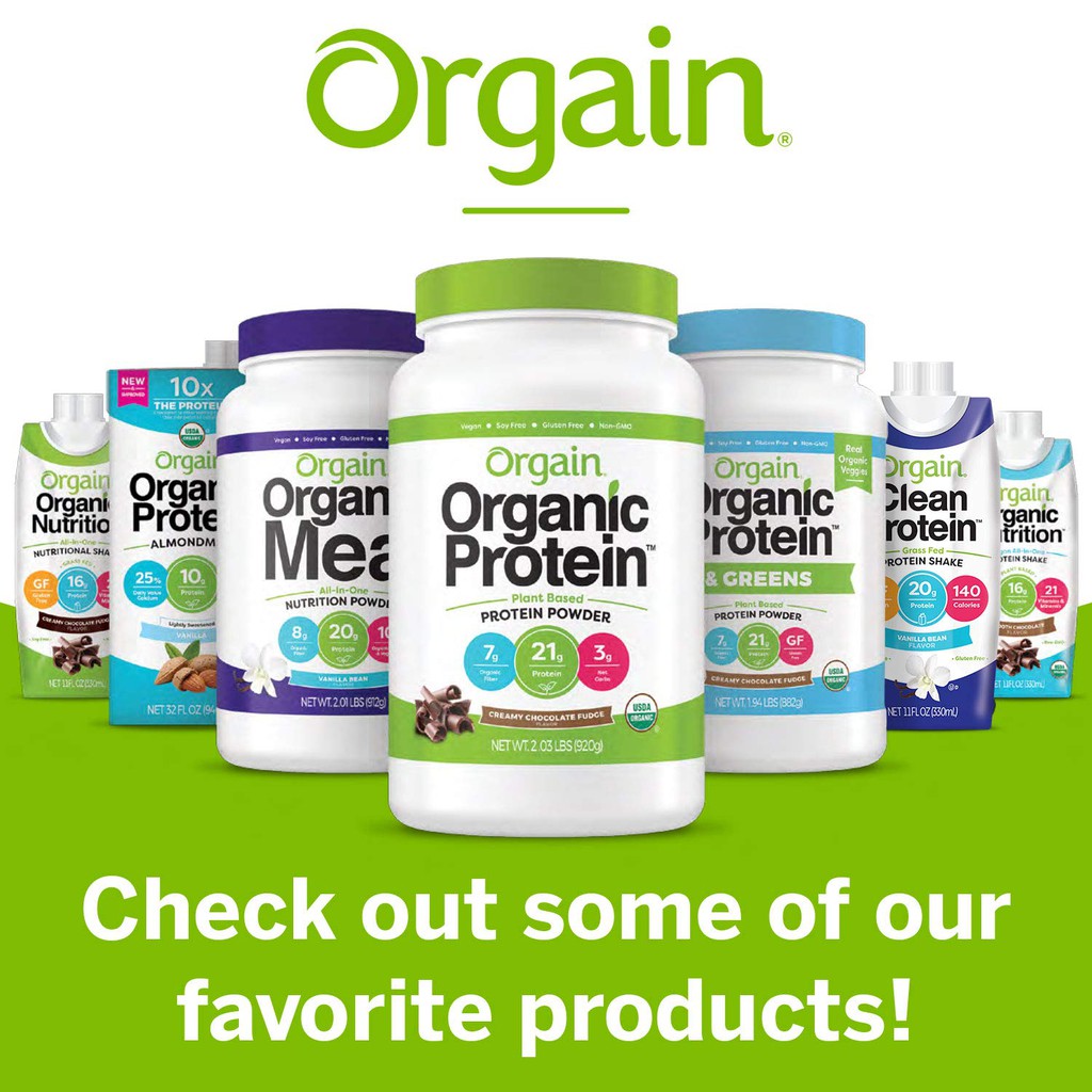⚡️แท้ 100 %⚡️🇺🇸Orgain, Organic Protein Powder, Plant Based, Creamy Chocolate Fudge, 2.03 lbs (920 g)🇺🇸นำเข้าจากอเมริกา🇺🇸