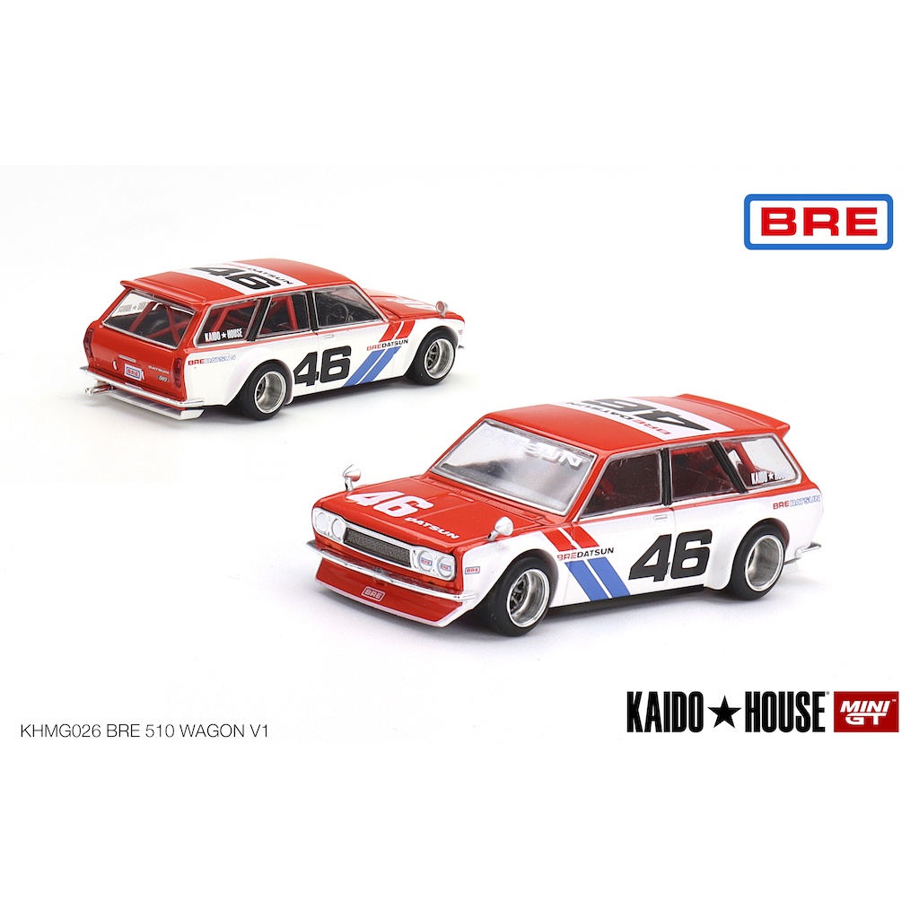 MINI GT 1/64 No.026 Kaido House x MINI GT Datsun KAIDO 510 Wagon BRE V1 KHMG026