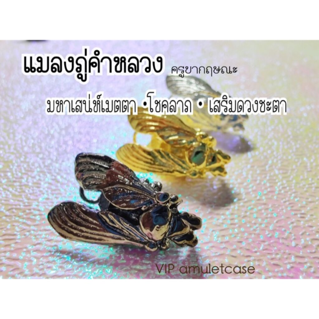 (ปลอมยินดีคืนเงิน)แมลงภู่คำ ครูบากฤษณะ อินทวัณโณ ขนาดเล็ก(จัดส่งไว มีปัญหา เคลมฟรี)