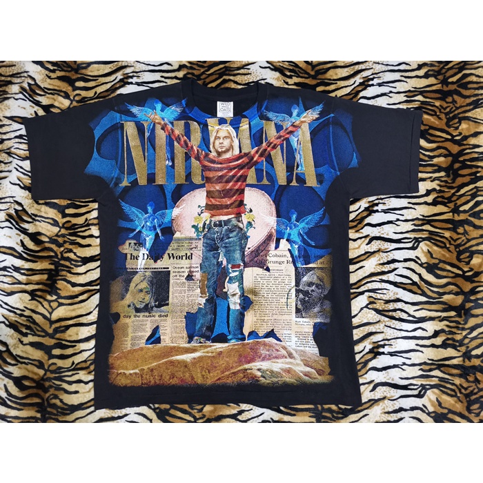 เสื้อ NIRVANA OVP Overprint Bootleg วง ดนตรี ร็อค เนอร์วาน่า โคตรเฟี้ยว