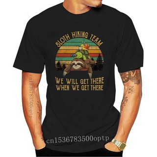 เสื้อยืด พิมพ์ลาย Sloth Hiking Team We Will Get Have Your We Get There Funny Sloth Turtle And Snail สําหรับผู้ชาย