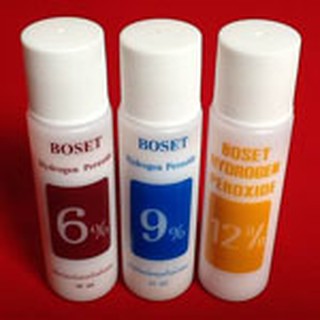 โบเซ็ท ไฮโดรเย่น เปอร์ออกไซด์ BOSET Hydrogen Peroxide  ขนาด 50 ml.  (จำนวน 12 ขวด)