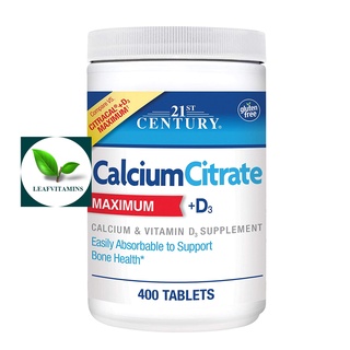 21st Century  Calcium Citrate Maximum + D3 / 400 Tablets