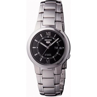 Seiko 5 Analog Black Dial Mens Stainless Steel Watch - SNKA23K1