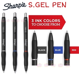 Sharpie S Gel Pen 0.5 mm ปากกาชาร์ปี้ S GEL 0.5 mm. มีให้เลือก 3 สี น้ำเงิน แดง ดำ ปากกาเจล