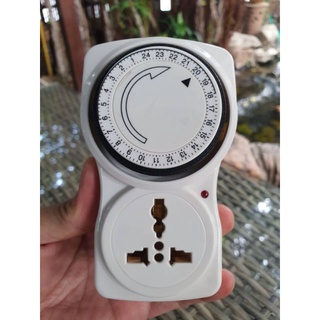 ปลั๊กตั้งเวลา timer Xl-16 เครื่องตั้งเวลาเปิดปิดไฟ ปลั๊กไฟตั้งเวลาอัตโนมัติ ระบบอนาลอค TIMER24Hrs.