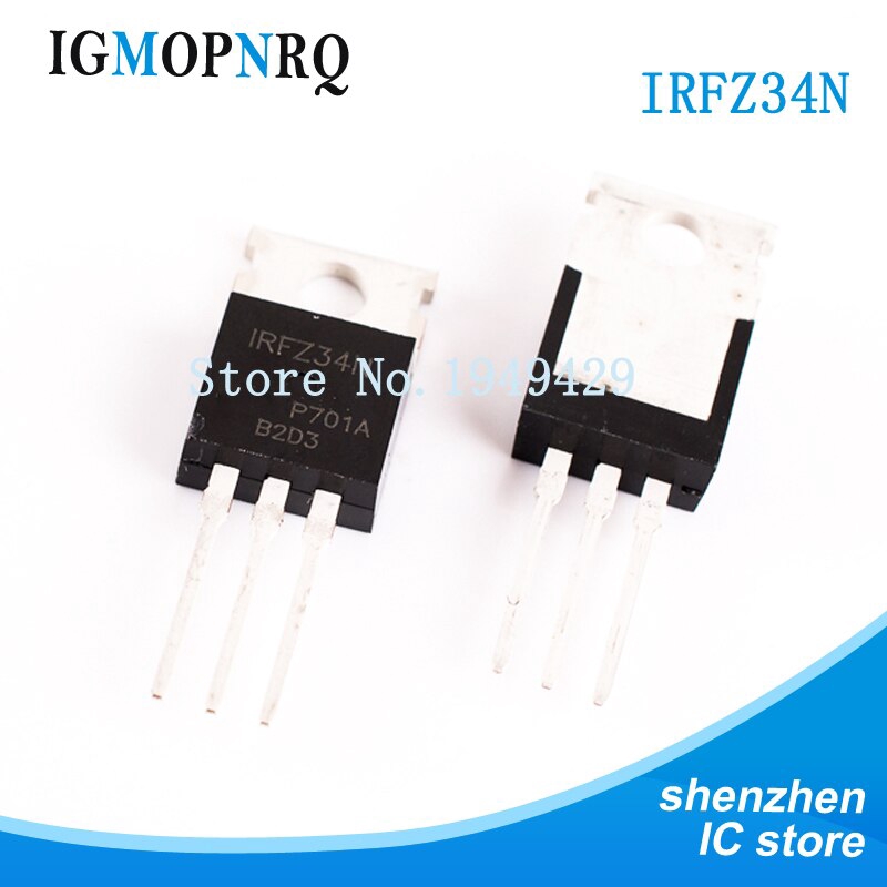 10 ชิ้น/ล็อต IRFZ34N IRFZ34 TO-220 29A55V ทั่วไป MOS ท่อเชื่อม