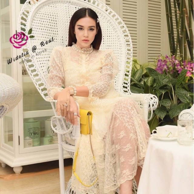 🍉NEW FASHION CELEB DRESS🍉CREAM🍉