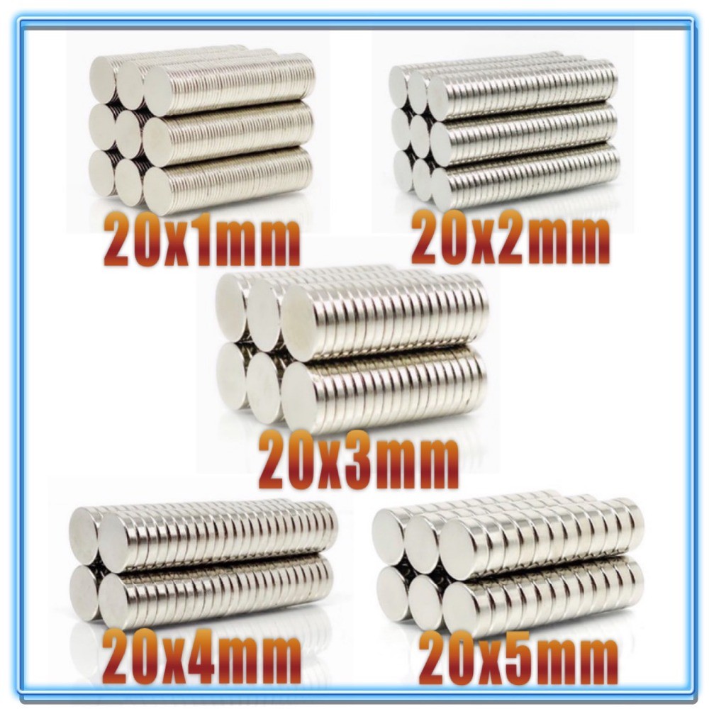 Magnet Neodymium Magnet EXTRA Super Strong Round Neodymium Magnet เส้นผ่านศูนย์กลาง : 20 มม. 1 ชิ้น