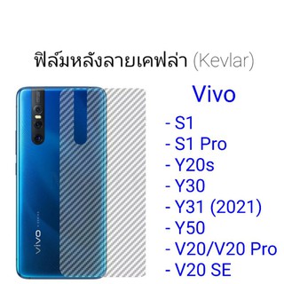 ฟิล์มหลังลายเคฟล่า Vivo S1/S1 Pro/Y20s/Y30/Y31 (2021)/Y50/V20/V20 Pro/V20 SE