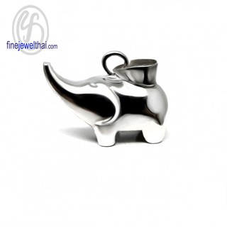 Finejewelthai จี้ช้าง-จี้เงินแท้ / Silver-Elephant-Pendant - P114900