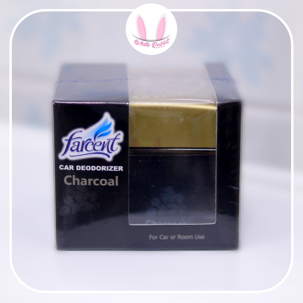 เจลน้ำหอมดับกลิ่นในรถยนต์ FARCENT ปรับอากาศรูปไข่คาร์โม กลิ่น ชาโคล
