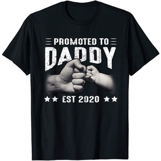 เสื้อยืด พิมพ์ลาย Dad Soon To Be Promoted To Daddy Funny Wo สําหรับผู้ชาย 922078Size S-5XL