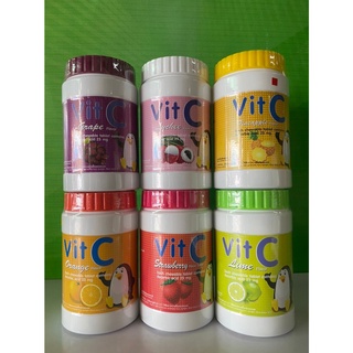 Kress Vit C วิตามินซี 25mg แบบเคี้ยว /1000เม็ด.กระป๋อง