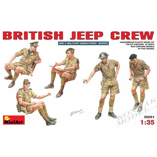 MI35051 BRITISH JEEP CREW 1/35