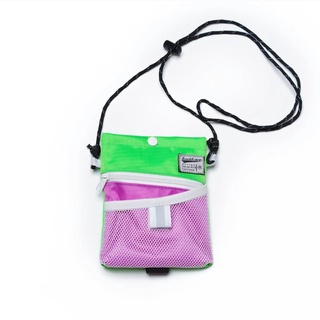 SECRET SEALING BAG RIPSTOP BOTLE BAG PURPLE/GREEN - กระเป๋าพอกเก็ต