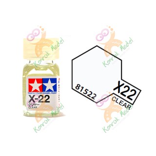 สีสูตรน้ำมัน Tamiya Enamel X22 Clear 10ml