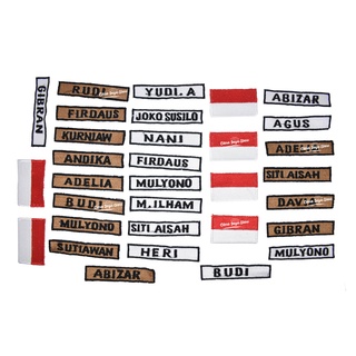 Bet Nama // Name Tag // Nama Dada // Papan Nama Bebas Request //Mak 12 Huruf