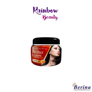 (กระปุก) เบอริน่า Berina Collagen treatment almond milk 500g. เบอริน่า คอลลาเจน ทรีทเมนท สำหรับผมที่ผ่านการทำสี ดัด ยืด