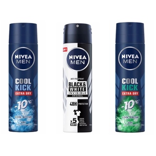 NIVEA MEN Cool Kick Spary นีเวีย เมน คูลคิกสเปรย์ 150 มล.