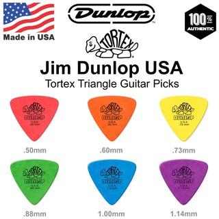 PICK เต่า รุ่น 3 เหลี่ยม Triangle Tortex ของแท้ 100% ครบทุกขนาด DUNLOP guitar pick