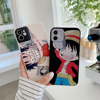 เคสโทรศัพท์มือถือ ลายลูฟี่แนวตั้ง สีดํา และสีขาว สไตล์โบราณ สําหรับ Iphone 13 13pro Max11 Pro Max Xs Max X 12 Pro Max