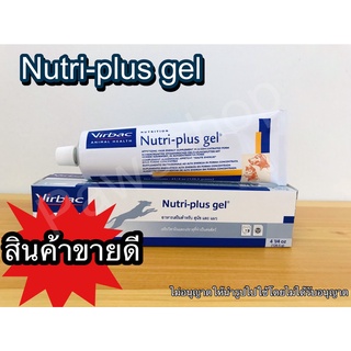 ขายดี🔥 Nutriplus gel เจลวิตามินอาหารเสริม ทดแทนสารอาหารสำหรับสุนัขและแมว ขนาด 120.5 กรัม