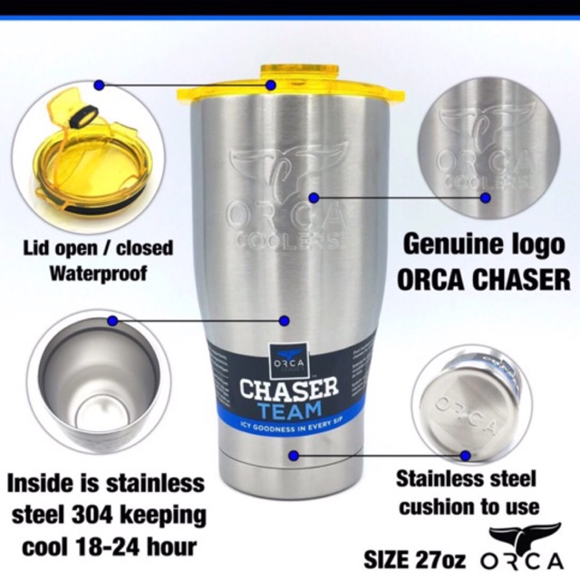 แก้วเก็บความเย็น Orca Chaser Team