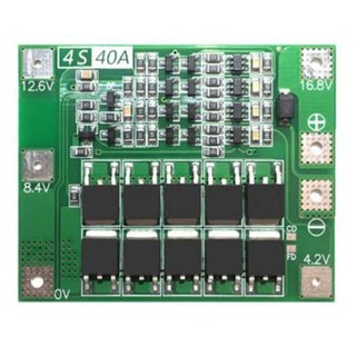 Li - Ion แบตเตอรี่ลิเธียม 4s 40 A 16 . 8 V 18650 Pcb Bms บอร์ดป้องกัน