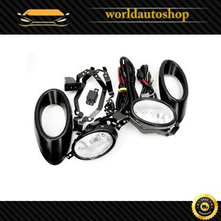 Fog Lamp Spot light + Cover สี Black Jazz Fit V-Tech Honda 4 ประตู ปี2007