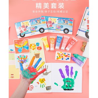 Finger Paint 6 สี ปลอดสารพิษ สีเพ้นท์มือ สีสำหรับเด็ก