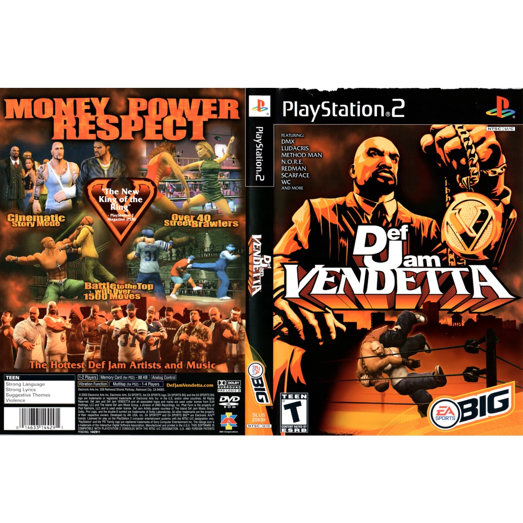 แผ่นเกมส์ Def Jam VENDETTA PS2 Playstation 2 คุณภาพสูง รูปที่ 2