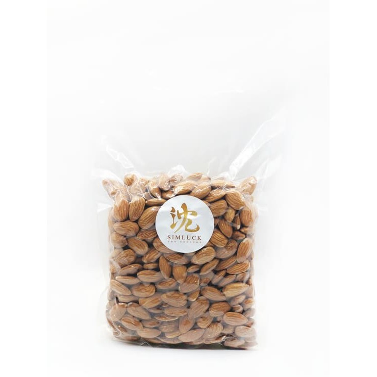 อัลมอนด์ดิบ เต็มเมล็ด นำเข้าจากประเทศอเมริกา (ALMOND IN KERNEL) บรรจุ 500 g