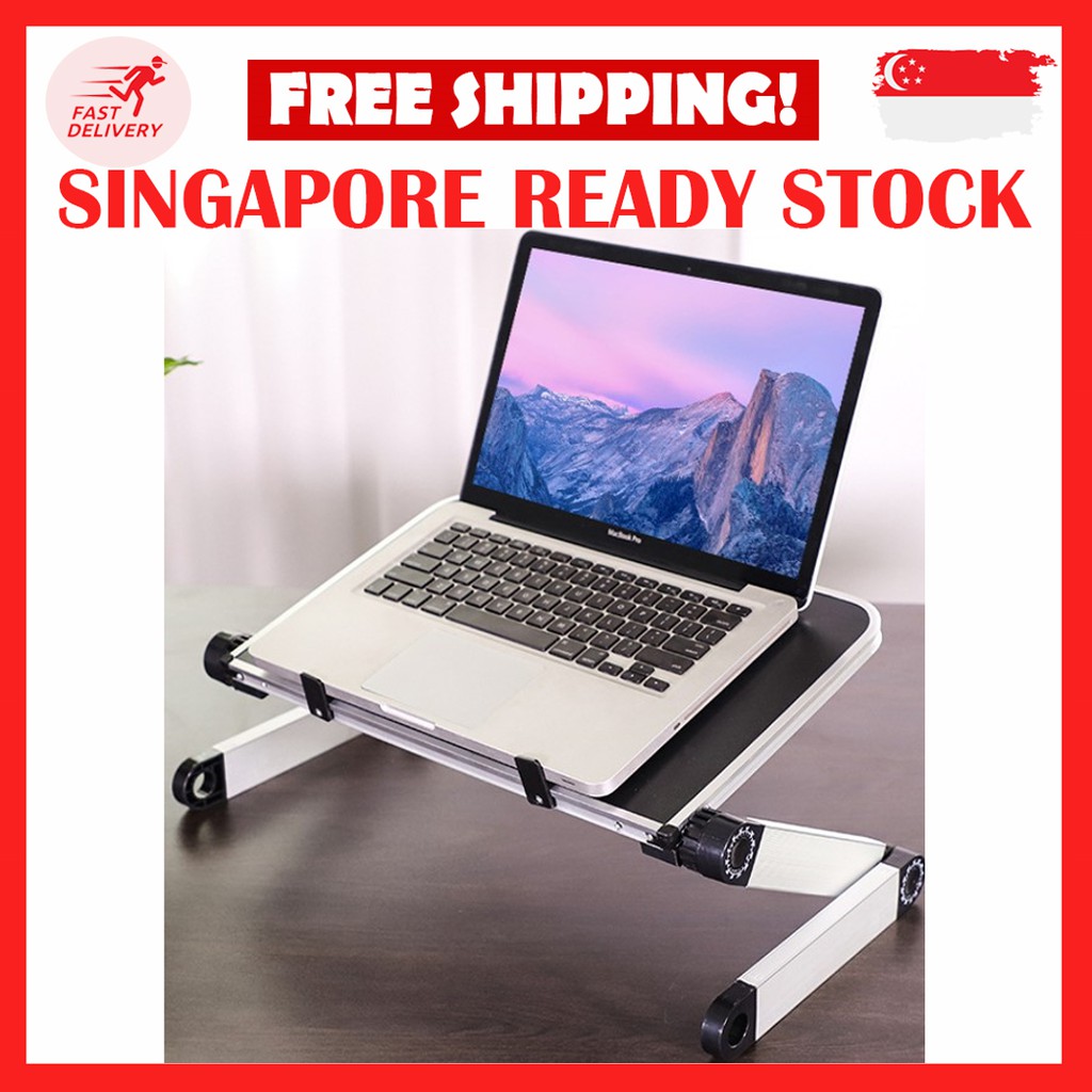 2021 ADJUSTABLE แล็ปท็อปขาตั้งสําหรับ BED DESK SOFA FOLDABLE LAPTOP DESK ERGONOMIC LAPTOP HOLDER แล็