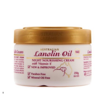 G&m-ออสเตรเลีย Lanolin Oil Night Nourishing Cream พร้อมวิตามินอี MKII 250g