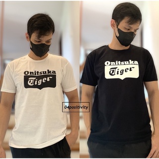 ระบายอากาศได้ โอนิทสึกะ ไทเกอร์ เสื้อยืดยูนิเซ็กซ์ เสื้อยืดนุ่มผ้าฝ้ายพรีเมี่ยม Au2