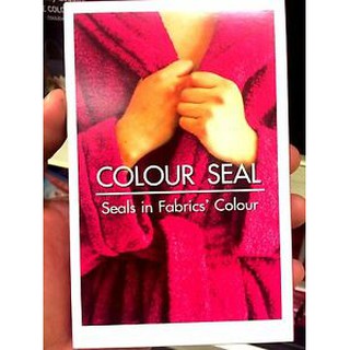 น้ำยาป้องกันสีตก Colour Seal ใช้ได้กับผ้าทุกสี 1 ซองต่อผ้าแห้งหนักไม่เกิน 350 กรัม