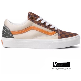 VANS OLD SKOOL MIXED UTILITY CHECKERBOARD MULTI SNEAKERS สินค้ามีประกันแท้