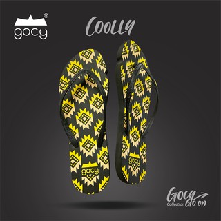 Gocy รุ่น Coolly Black รองเท้าแตะยางธรรมชาติ