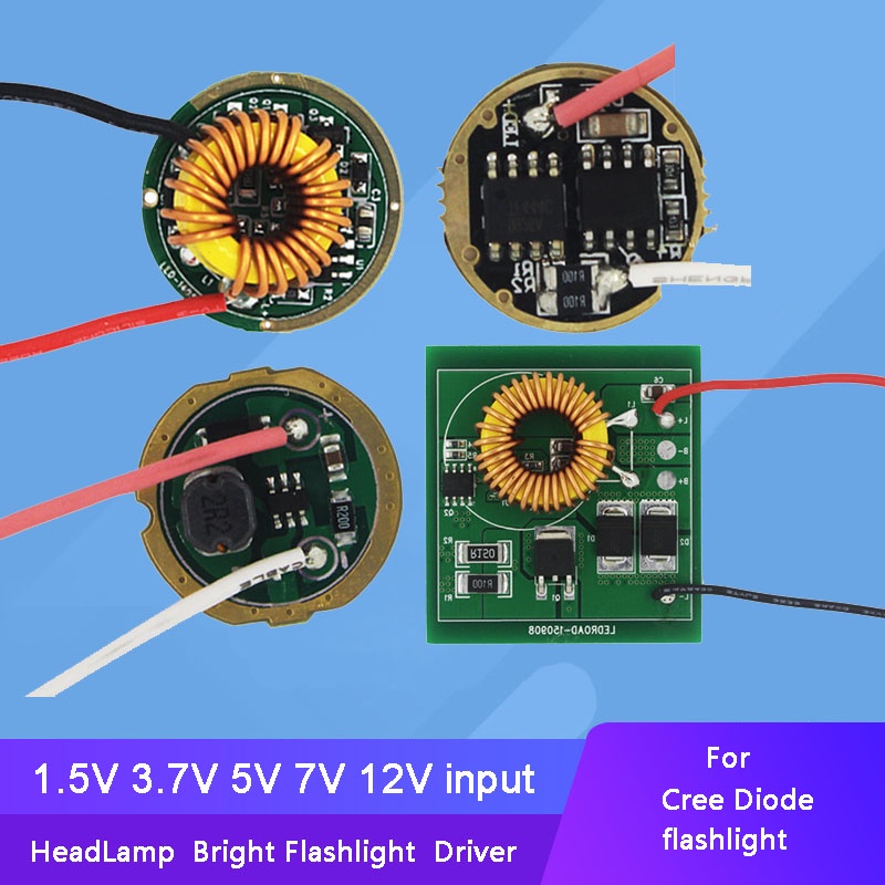 ไดรเวอร์ LED แบตเตอรี่ สําหรับไฟฉาย LED Cree XPE XRE XPG2 Q5 XML L2 T6 XHP50 XHP70 18650 1 ชิ้น