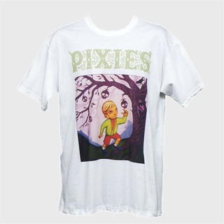 tshirtเสื้อยืดคอกลมฤดูร้อนเสื้อยืดแขนสั้น พิมพ์ลาย Pixies Indie Punk Rock สีขาว สําหรับผู้ชาย และผู้หญิง ไซซ์ S - 3XlSto