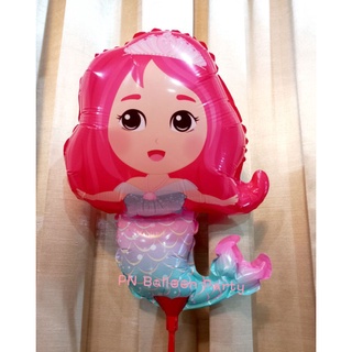 ลูกโป่งก้านนางเงือก Mermaid princess Balloons