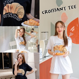 🥐 𝗖𝗿𝗼𝗶𝘀𝘀𝗮𝗻𝘁 𝗧 - 𝘀𝗵𝗶𝗿𝘁  เสื้อยืด cotton 100% พร้อมส่งค่ะ | COATSWEATER