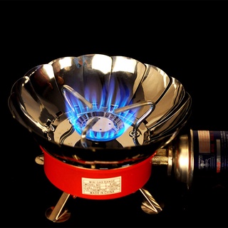 Outlet รุ่นA036 เตาแก๊สพกพาเดินป่าแคมป์ปิ้ง Portable Folding Lotus Style Windproof Camping Stove Butane Gas Stove