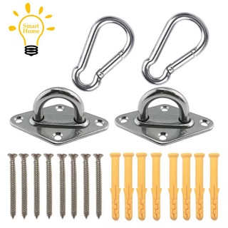 Heavy Duty Hammock Hanging Kit Eye Plates Ceiling Wall Mount Anchor Hooks Hanger for Hammock Swing Chair