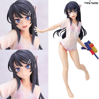 [แท้/Pre Order] 1/7 Sakurajima Mai - Bunny Girl Senpai - 1/7 - Water Gun Date Ver. (Chara-Ani, Good Smile Company)