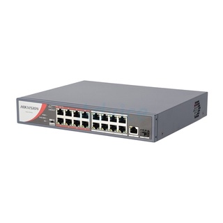 Switching Hub 16 Port HIKVISION DS-3E0318P-E/MB(10,16 POE, +1 Gigabit,+ 1 SFP) ประกัน LT. อุปกรณ์ขยายสัญญาณ ขยายสัญญาณ