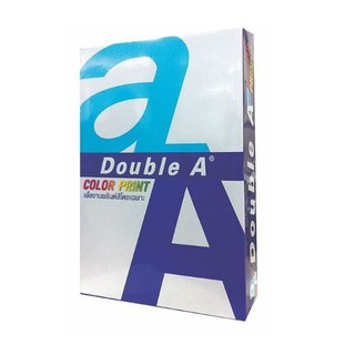 Double A ดับเบิ้ลเอ กระดาษถ่ายเอกสารสี A4 หนา 90แกรม 450แผ่น/รีม กระดาษปริ้นท์สี Color Print